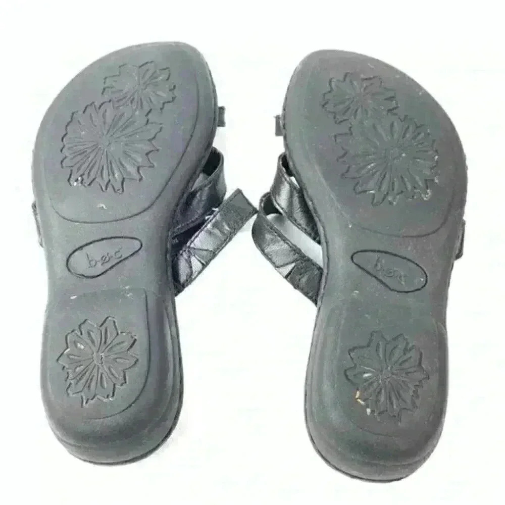 Boc Born Concept Sandals 6 36.5 M/W Black Leather View 5